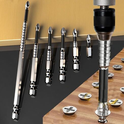 Long Screwdriver Bit Set Non-Slip Phillips Head Power Drill Electric Screwdriver Bits for Power Drilling Magnetic Car Tools (90L,1pcs) in Saudi Arabia