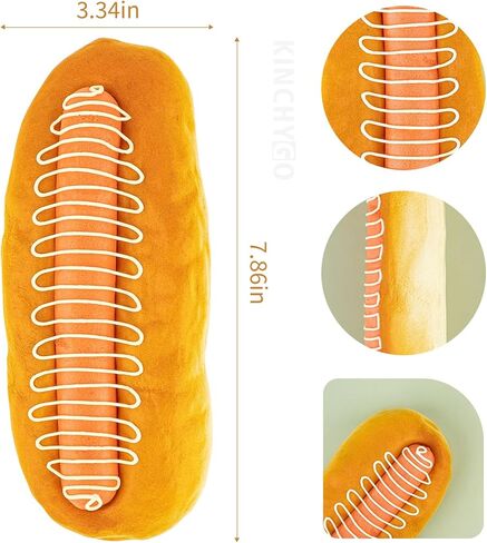 2 Pack Artificial Hot Dog Bread Fake Realistic Food for Decoration Model Kitchen Photo Props in Kuwait