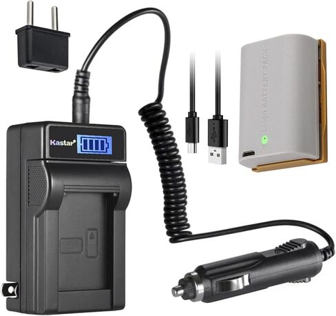 Kastar LP-E6N Pro LCD AC Battery Charger Compatible with Canon EOS 7D, EOS 7D SV, EOS 7D Mark II, EOS 60D, EOS 60Da, EOS 70D, EOS 80D, EOS 90D, XC10, XC15, EOS Ra Mirrorless Digital Camera in Saudi Arabia