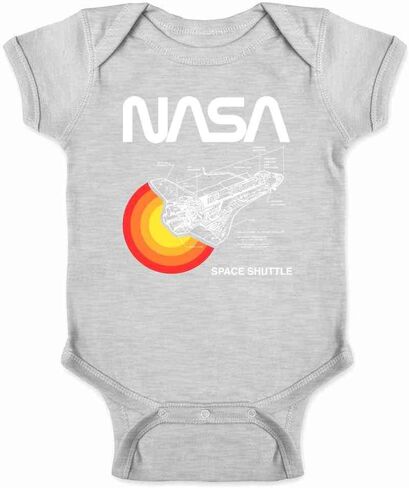 Pop Threads Space Shuttle Diagram Infant Baby Boy Girl Bodysuit in Saudi Arabia