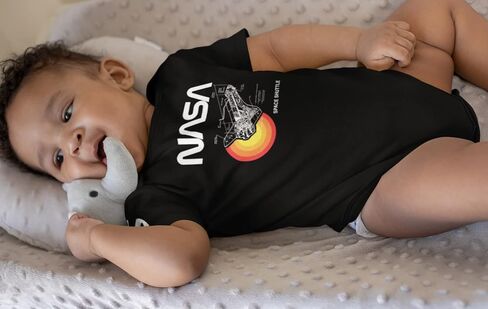 Pop Threads Space Shuttle Diagram Infant Baby Boy Girl Bodysuit in Saudi Arabia
