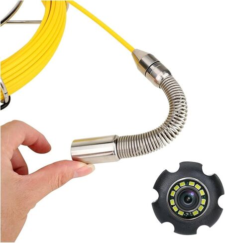 Borescope, Endoscope Camera Sewer Camera 512Hz Transmitter Sonde for Pipe Location Endoscope Camera 9"LCD DVR Screen Plumbing Borescope Inspection Camera Easy to Navigate in Saudi Arabia