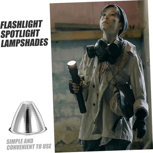 DOITOOL 2Pcs LED Light Reflector Cups Spotlight Shade Accessory Cap for Flashlight Glare Lighting Portable Design for Outdoor Camping and Indoor Use Eye Comfort Illumination in Saudi Arabia