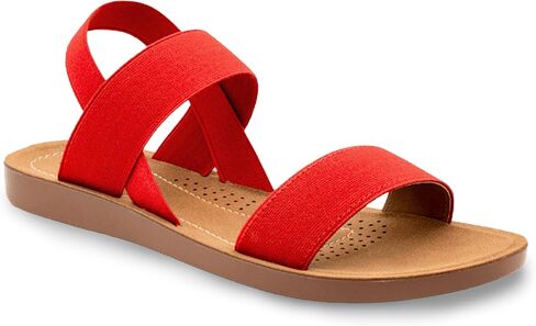 FIORELLA Sandals Women Womens Sandals Elastic Straps Flat Comfortable Slides Dress Shoes for Women | Lightweight Summer Shoes in Saudi Arabia