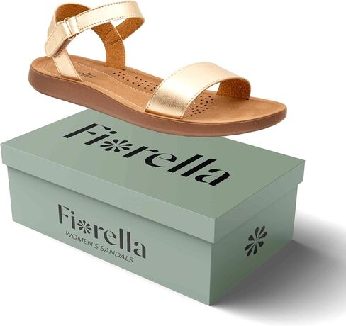 FIORELLA Sandals Women Womens Sandals Comfortable Flat Ankle-Strap Dress Shoes for Women | Lightweight Summer Shoes in Saudi Arabia