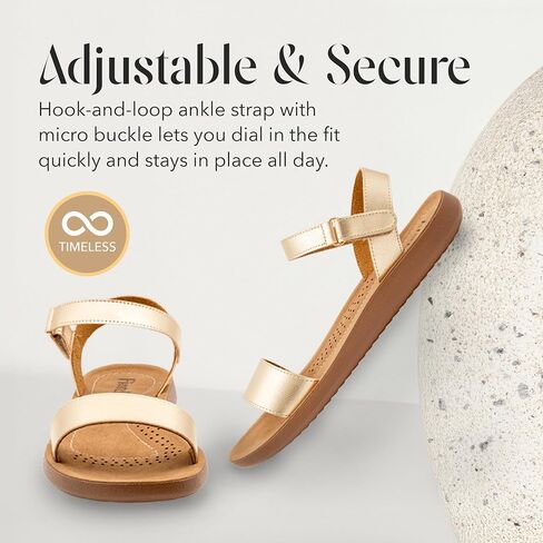 FIORELLA Sandals Women Womens Sandals Comfortable Flat Ankle-Strap Dress Shoes for Women | Lightweight Summer Shoes in Saudi Arabia
