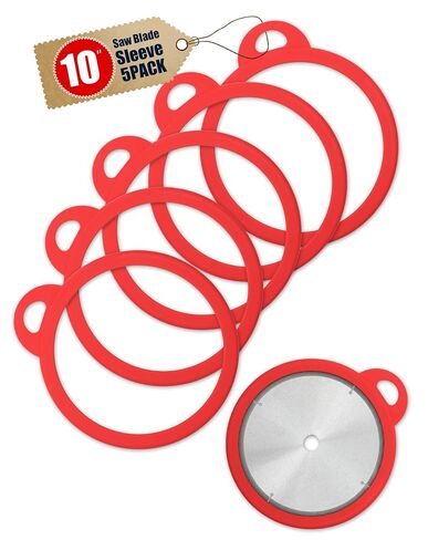 تخزين شفرة المنشار السيليكون، واقي حامل شفرة المنشار، عبوة واحدة لقطر الشفرة الدائرية 10 بوصة، حامل سهل وحماية الأصابع مناسب لديابلو، ماكيتا، ديوالت، الحرفيين والمزيد in Kuwait