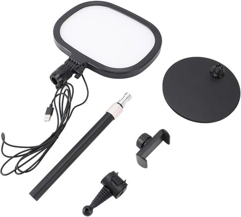 3 in 1 Video Conference Light, Adjustable Height 3 Color Modes Option 10 Level Brightness Multifunctional Zoom Lighting for Computer in Saudi Arabia