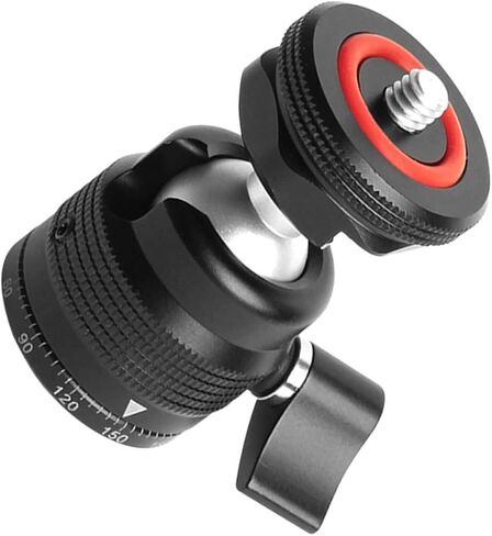 Swivel Head Tripod Spherical Head for Portable Camera Accessories Durable Metal Design for Fill Light and Photography Use in Saudi Arabia