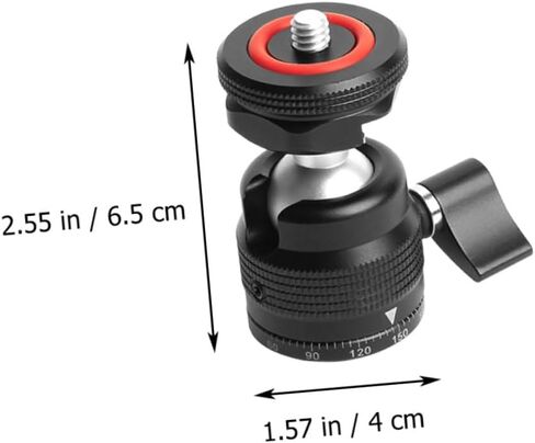 Swivel Head Tripod Spherical Head for Portable Camera Accessories Durable Metal Design for Fill Light and Photography Use in Saudi Arabia