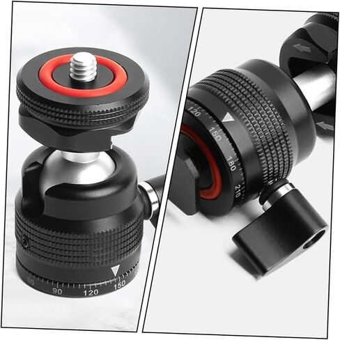 Swivel Head Tripod Spherical Head for Portable Camera Accessories Durable Metal Design for Fill Light and Photography Use in Saudi Arabia