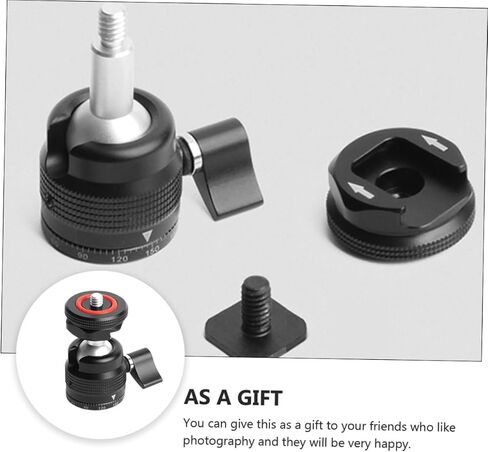 Swivel Head Tripod Spherical Head for Portable Camera Accessories Durable Metal Design for Fill Light and Photography Use in Saudi Arabia