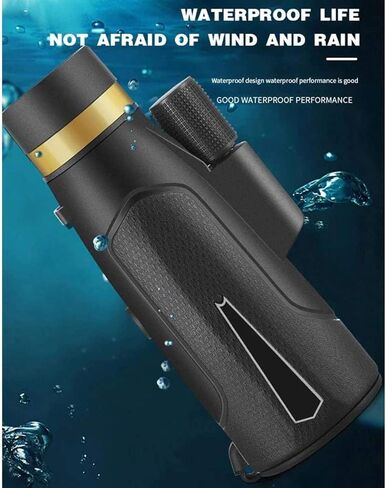 Portable Binoculars High Power 10x50 Monocular Telescope Compact with High BAK4 Prism Lens Monocular with Smartphone Adapter and Tripod for Bird Watching Traveling Sightseeing in Saudi Arabia