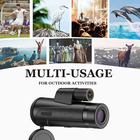 Monoculars Telescope High Power 12X50 High Power Compact Monocular Waterproof Monoculars Scope with BAK4 Multi-Coated Zoom Lens - for Camping Travelling Binoculars in Saudi Arabia