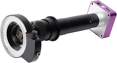 مجهر رقمي بدقة 51 ميجابكسل بدقة FHD، 1080 بكسل، عدسة C-Mount، HDMI، USB، كاميرا مجهر إلكتروني صناعي لإصلاح الهاتف (مجموعة كاملة 300X) in Kuwait