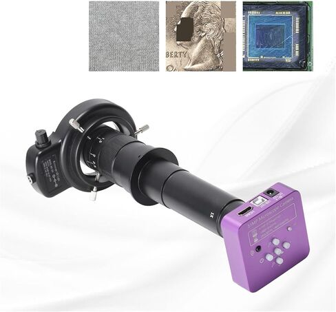 مجهر رقمي بدقة 51 ميجابكسل بدقة FHD، 1080 بكسل، عدسة C-Mount، HDMI، USB، كاميرا مجهر إلكتروني صناعي لإصلاح الهاتف (مجموعة كاملة 300X) in Kuwait