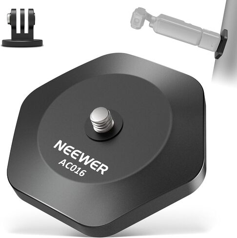 NEEWER Basics Magnetic Auxiliary Light + Magnetic Mount Base Compatible with DJI OSMO Pocket 3 Gimbal Camera Creator Combo, USB C Rechargeable Mini LED Selfie Video Recording Fill Lighting Attachment in Saudi Arabia