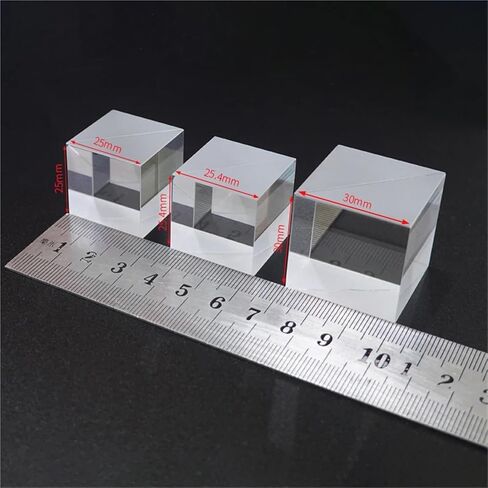 25mm Optical Glass Beam Splitter Prism Cube - Optical Lab 50%:50% Split Ratio in Saudi Arabia