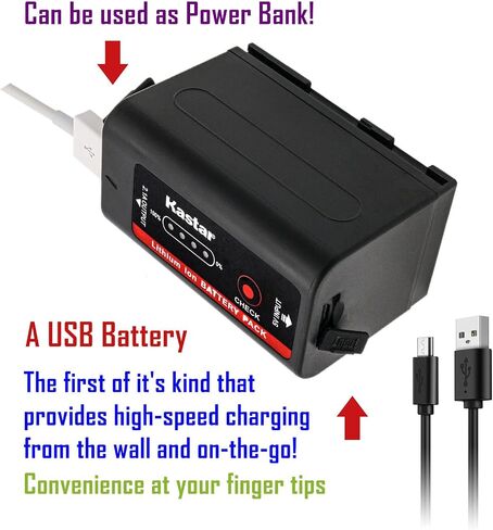 بطارية Kastar BP-950G Pro وشاحن USB LTD2 متوافق مع Canon BP-911 BP-911K BP-914 BP-915 BP-925 BP-930 BP-935 BP-945 BP-950 BP-955 BP-950GPro BP-970 BP-970G BP-975 بطارية BP-980GPro in Kuwait