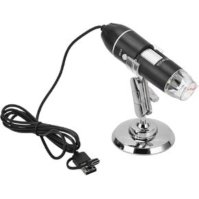 Yunir HD 1600X USB مجهر رقمي، مجهر تكبير محمول لنظام التشغيل IOSAndroidWindowsOS X، مادة سبائك الألومنيوم، سهل الحمل للأنشطة الخارجية in Kuwait