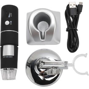 مجهر رقمي لاسلكي محمول USB مجهر 1000X تكبير 1080P HD واي فاي كاميرا مجهر مع 8 أضواء LED للهاتف الكمبيوتر iOS WinsOS X in Kuwait