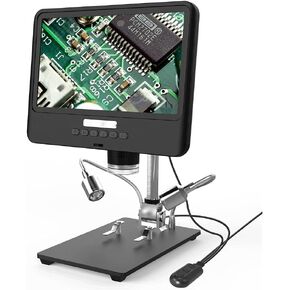 Electronic Microscope 5X-1200X Digital Microscope Camera for Soldering Magnifier Adjustable 1080P Scope in Kuwait