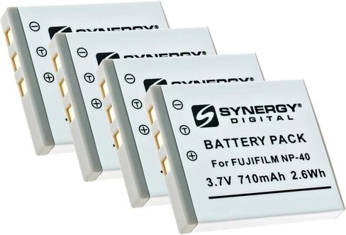 Synergy Digital Digital Camera Batteries, Compatible with Lenmar DLF40, DMN-NP40 Digital Camera Batteries (li-ion, 3.7V, 710 mAh), Set of 3 in Saudi Arabia