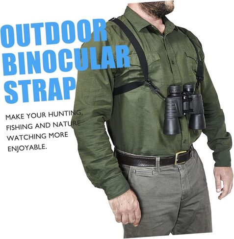 Angoily Portable Binocular Shoulder Strap Decompression Chest Harness for Outdoor Activities Quick-release Clip for Hiking Fishing and Nature Watching in Saudi Arabia