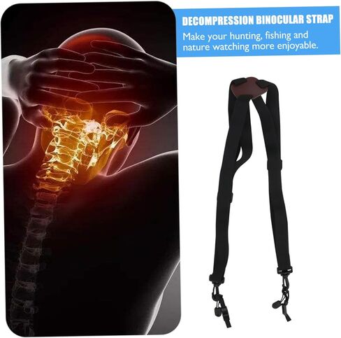 Angoily Portable Binocular Shoulder Strap Decompression Chest Harness for Outdoor Activities Quick-release Clip for Hiking Fishing and Nature Watching in Saudi Arabia