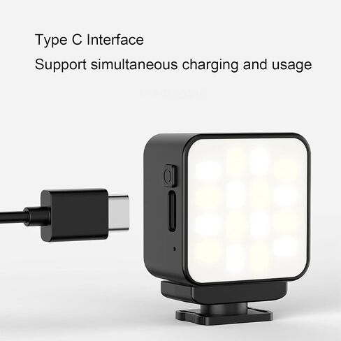 Magnetic Fill Light, Cold Shoe Mount 1 4 in Screw Universal LED Camera Light, for Camera Tripod Other Accessories (Black) in Saudi Arabia
