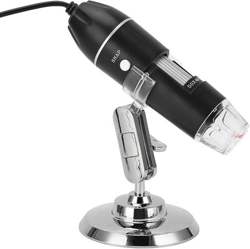 Yunir HD 1600X USB مجهر رقمي، مجهر تكبير محمول لنظام التشغيل IOSAndroidWindowsOS X، مادة سبائك الألومنيوم، سهل الحمل للأنشطة الخارجية in Kuwait
