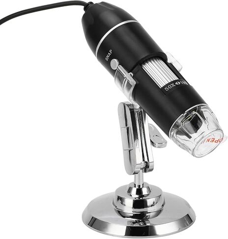 Yunir HD 1600X USB مجهر رقمي، مجهر تكبير محمول لنظام التشغيل IOSAndroidWindowsOS X، مادة سبائك الألومنيوم، سهل الحمل للأنشطة الخارجية in Kuwait