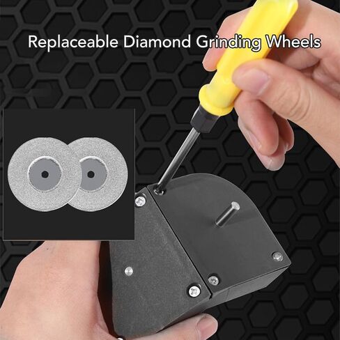 Multipurpose Drill Bit Grinding Sharpener, Drill Bit Sharpener for All Bits, ABS Professional Electric Drill Bit Sharpener Portable Drill Bit Sharpener, Drill Grinder Grinding in Saudi Arabia