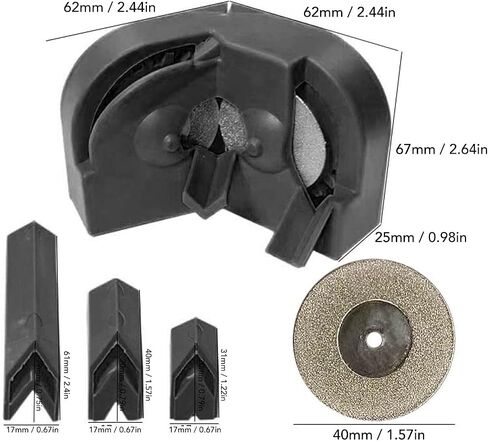 Multipurpose Drill Bit Grinding Sharpener, Drill Bit Sharpener for All Bits, ABS Professional Electric Drill Bit Sharpener Portable Drill Bit Sharpener, Drill Grinder Grinding in Saudi Arabia