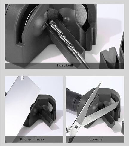 Multipurpose Drill Bit Grinding Sharpener, Drill Bit Sharpener for All Bits, ABS Professional Electric Drill Bit Sharpener Portable Drill Bit Sharpener, Drill Grinder Grinding in Saudi Arabia