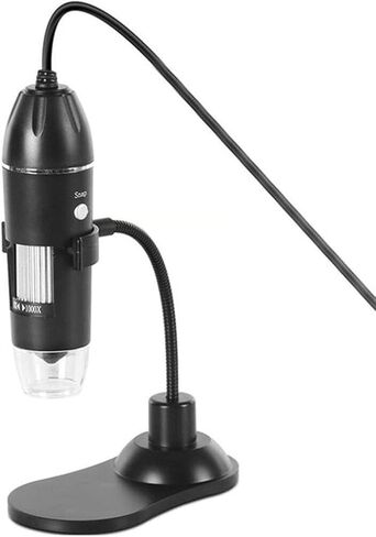 Adjustable 1000X/1600X USB Digital Microscope with 8 LED Lights, 3-in-1 Camera for Electronics, Jewelry & Industrial Inspection(1000x) in Saudi Arabia