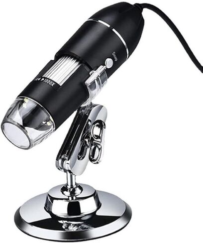 Adjustable 1000X/1600X USB Digital Microscope with 8 LED Lights, 3-in-1 Camera for Electronics, Jewelry & Industrial Inspection(1000x) in Saudi Arabia