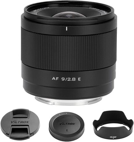 VILTROX AF 9mm F2.8 Air APS-C Autofocus Lens, Compatible with Sony E-Mount Cameras A5000 A6000 A6100 A6300 A6400 A6500 A6600 NEX-3 NEX-3N in Kuwait