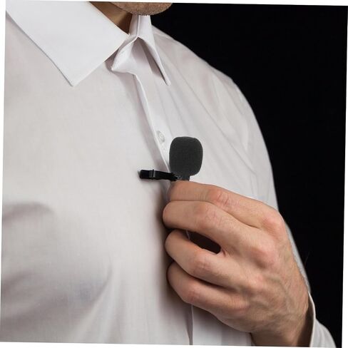 Homoyoyo مشبك معدني قوي على ميكروفون للهاتف Mini Lavalier Mic 3.5 مللي متر التوصيل لتسجيل الفيديو والتسجيل in Saudi Arabia