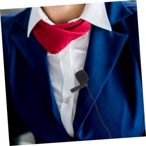 Homoyoyo مشبك معدني قوي على ميكروفون للهاتف Mini Lavalier Mic 3.5 مللي متر التوصيل لتسجيل الفيديو والتسجيل in Saudi Arabia