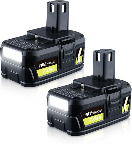 2 حزمة 7.0Ah P108 18V استبدال لبطارية ليثيوم Ryobi 18V P102 P103 P105 P107 P108 P109 متوافقة مع أدوات بطارية Ryobi اللاسلكية in Saudi Arabia