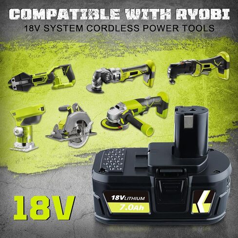 2 حزمة 7.0Ah P108 18V استبدال لبطارية ليثيوم Ryobi 18V P102 P103 P105 P107 P108 P109 متوافقة مع أدوات بطارية Ryobi اللاسلكية in Saudi Arabia