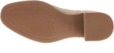 TOMS Womens Delilah Zippered Casual Boots Ankle Low Heel 1-2" - Beige in Saudi Arabia