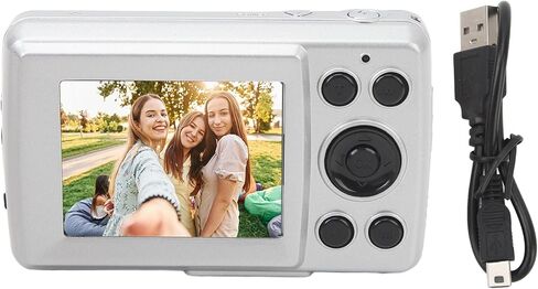 Digital Camera 2.4 Photo Camera 1080P 16MP Compact Camera 16X Digital Zoom Camera Digital Camera Small Camera for Children, Teenagers, Beginners (White) in Saudi Arabia