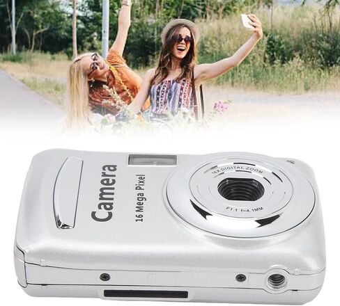 Digital Camera 2.4 Photo Camera 1080P 16MP Compact Camera 16X Digital Zoom Camera Digital Camera Small Camera for Children, Teenagers, Beginners (White) in Saudi Arabia