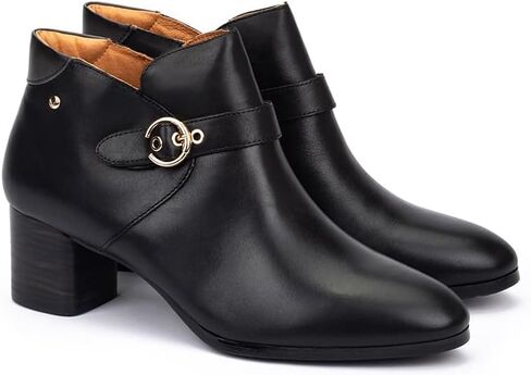 PIKOLINOS womens Pikolinos High-heel Ankle Boot Leather Calafat for Woman Color Black in Saudi Arabia