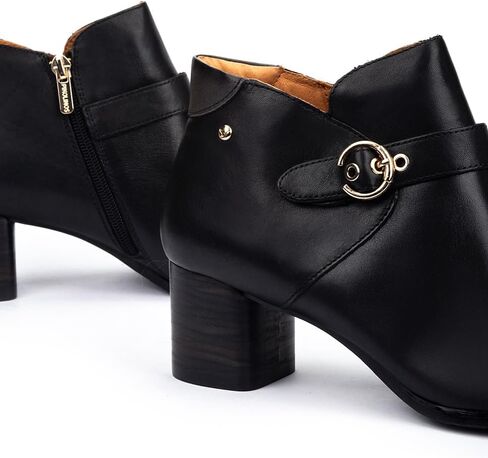 PIKOLINOS womens Pikolinos High-heel Ankle Boot Leather Calafat for Woman Color Black in Saudi Arabia