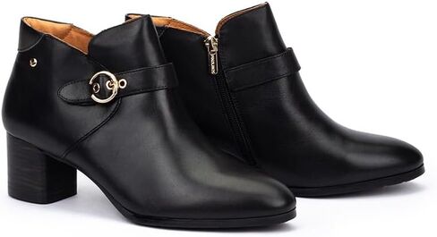 PIKOLINOS womens Pikolinos High-heel Ankle Boot Leather Calafat for Woman Color Black in Saudi Arabia