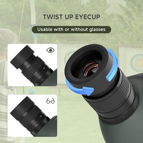 SVBONY SV28 100mm Angled Spotting Scope Bundle with SVBONY SA402 Tripod for Bird Watching, Target Shooting, Wildlife Viewing in Saudi Arabia