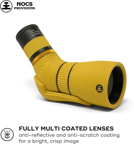 Nocs Provisions Lite View 9-27x56mm Spotting Scope – Compact, Fully Multi-Coated, Anti-Scratch Optics for Adults & Kids, Ideal for Bird Watching, Hiking, Wildlife & Outdoor Travel - Ochre Yellow in Saudi Arabia